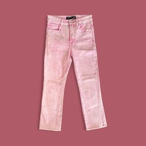 Veronica Beard Pink Straight Leg Jeans